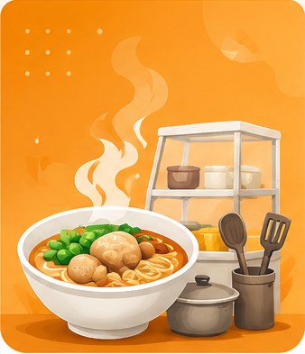 Visual Usaha makanan DSU